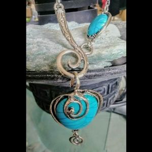 Asymmetrical Scroll Necklace